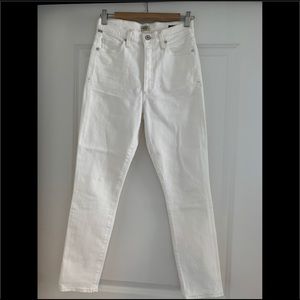 COH Olivia High Rise Slim Ankle White